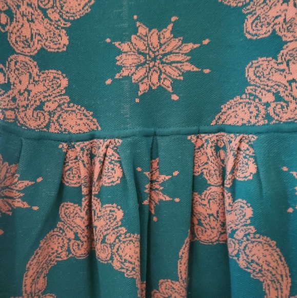 Myan ( Francesca's Closet) Turquoise sweater dress - Picture 2 of 4